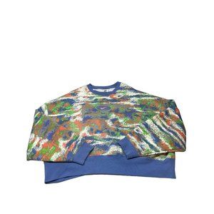 Nike Women's Sportswear Gel Revival Fleece Crew Sweatshirt Multi-Color SIZE M